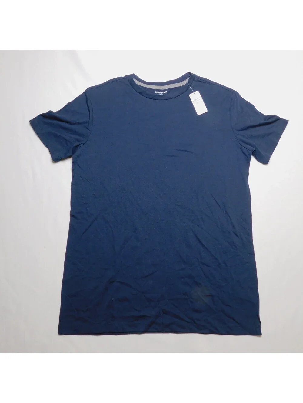 Old Navy Boys XXL 18 Blue Short Sleeve Crew Neck T-Shirt Plain Soft Cotton NWT